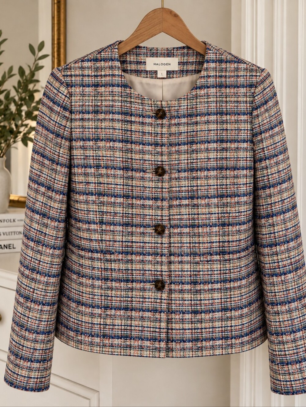 Nordstroms HALOGEN Women's tweed Jacket Size 10